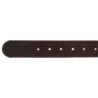 Eddie Bauer Men's Rugged Leather Belt With Stretch Tab And Sasquatch Design alternate view 3
