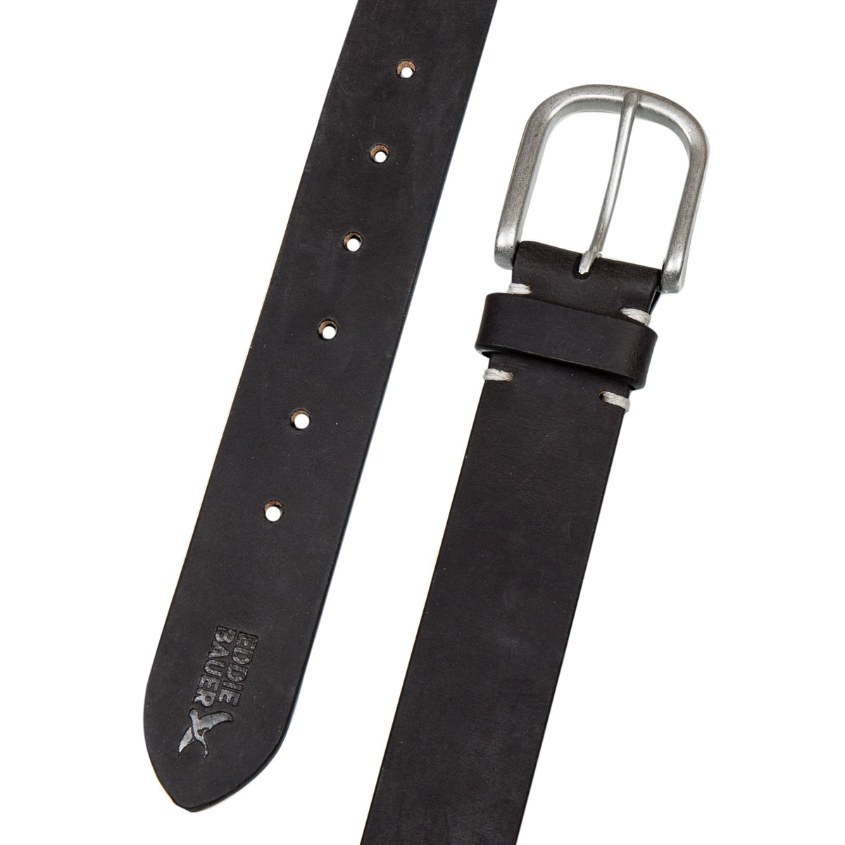 Eddie Bauer Men's Hand Tacked Leather Jean Belt alternate view 3