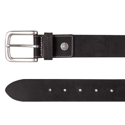 Eddie Bauer Men's Bridle Leather Belt With Nickel Finish Buckle alternate view 1