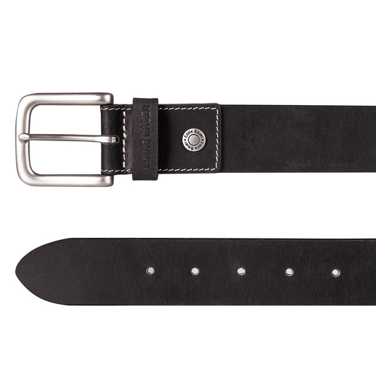 Eddie Bauer Men's Bridle Leather Belt With Nickel Finish Buckle alternate view 1