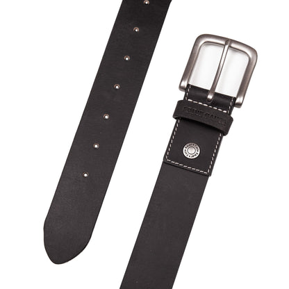 Eddie Bauer Men's Bridle Leather Belt With Nickel Finish Buckle alternate view 3