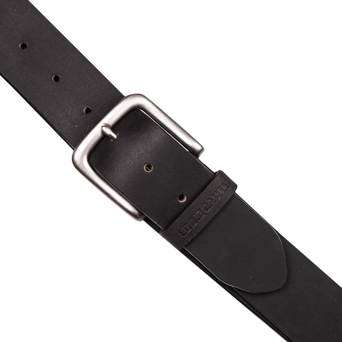 Eddie Bauer Men's Bridle Leather Belt With Nickel Finish Buckle alternate view 4