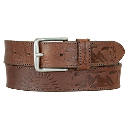 Eddie Bauer Men's Debossed Eddie Bauer Logo Leather Belt product image
