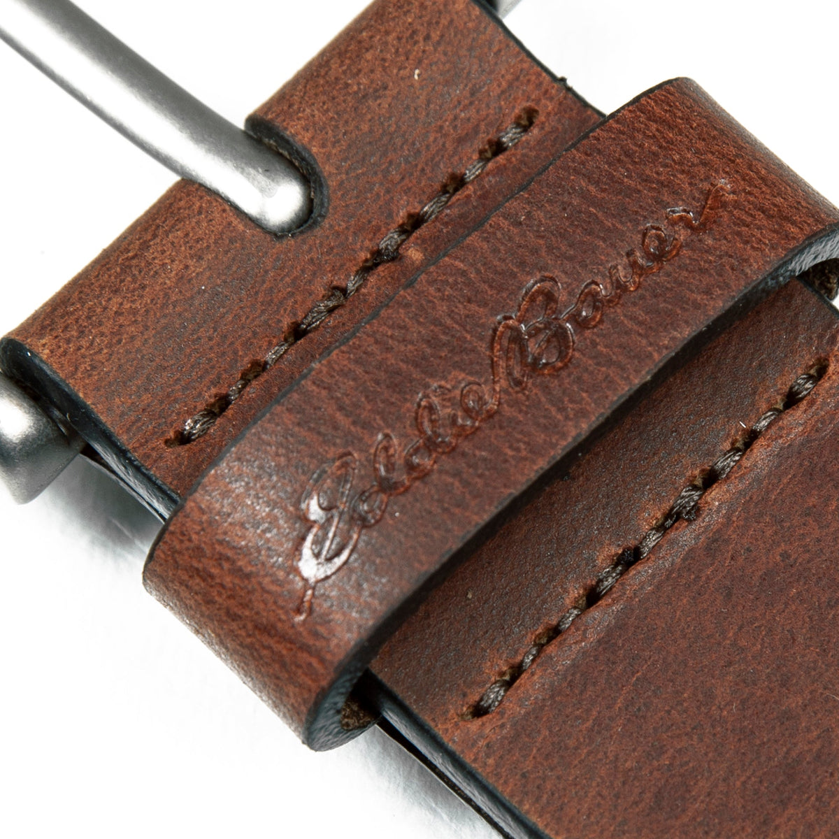 Eddie Bauer Men's Embossed Sasquatch Harness Leather Belt alternate view 2