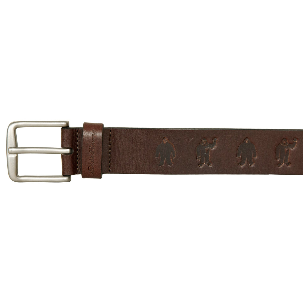 Eddie Bauer Men's Embossed Sasquatch Harness Leather Belt alternate view 5