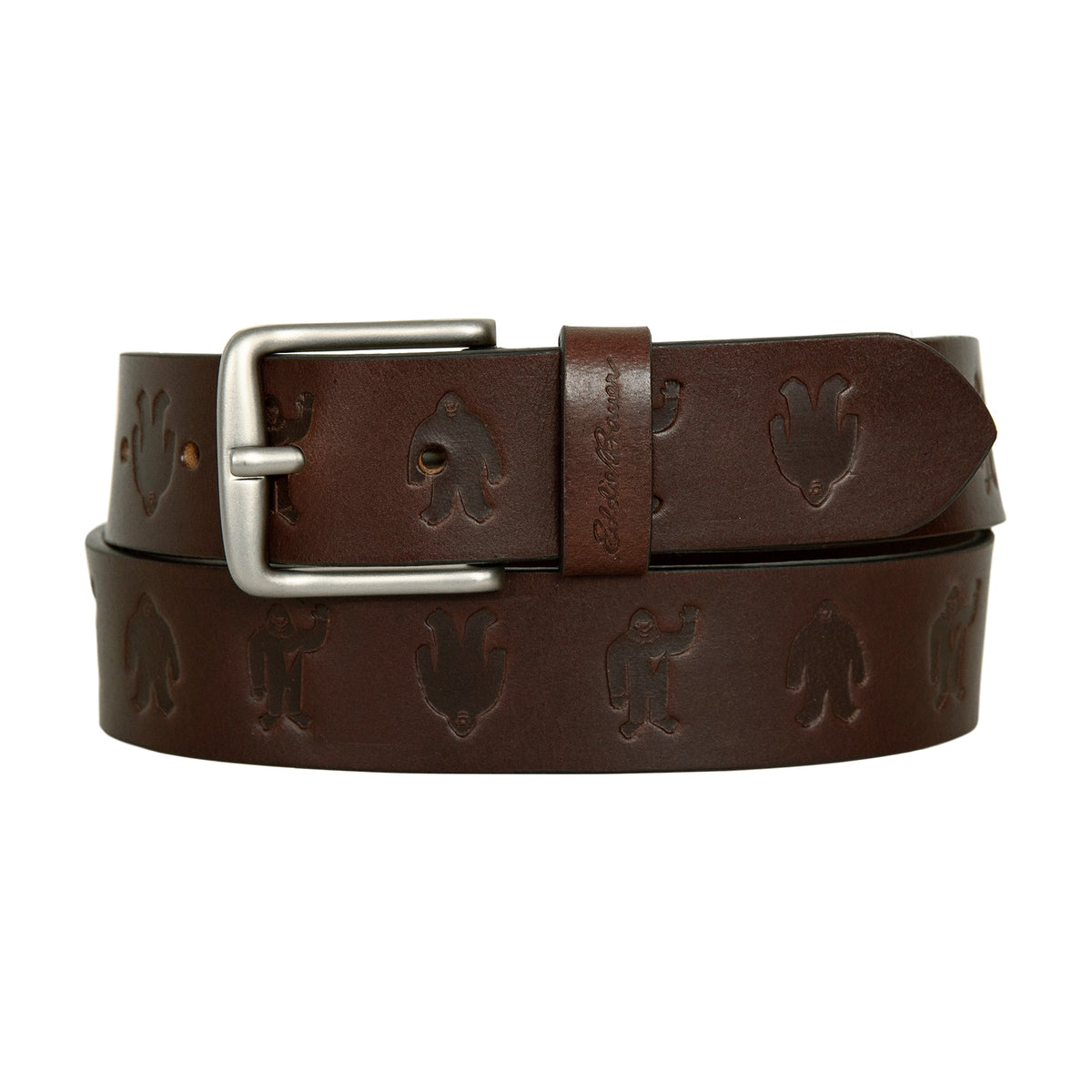 Eddie Bauer Men's Embossed Sasquatch Harness Leather Belt product image