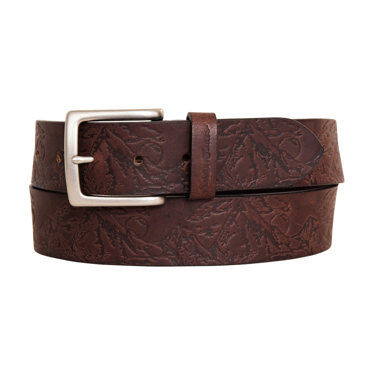 Eddie Bauer Men's Debossed Live Your Adventure Leather Belt product image