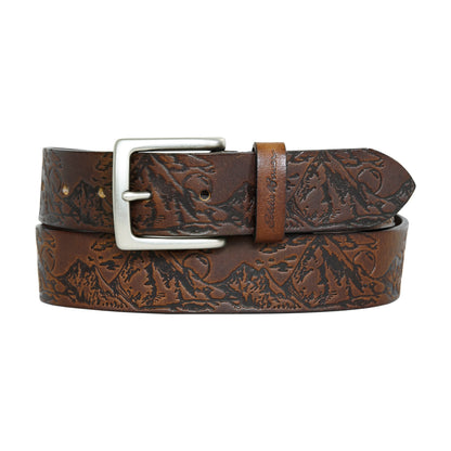 Eddie Bauer Men's Debossed Live Your Adventure Leather Belt alternate view 5