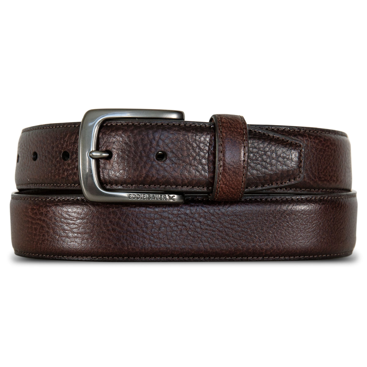 Eddie Bauer Men's Classic Feather Edge Leather Belt alternate view 5