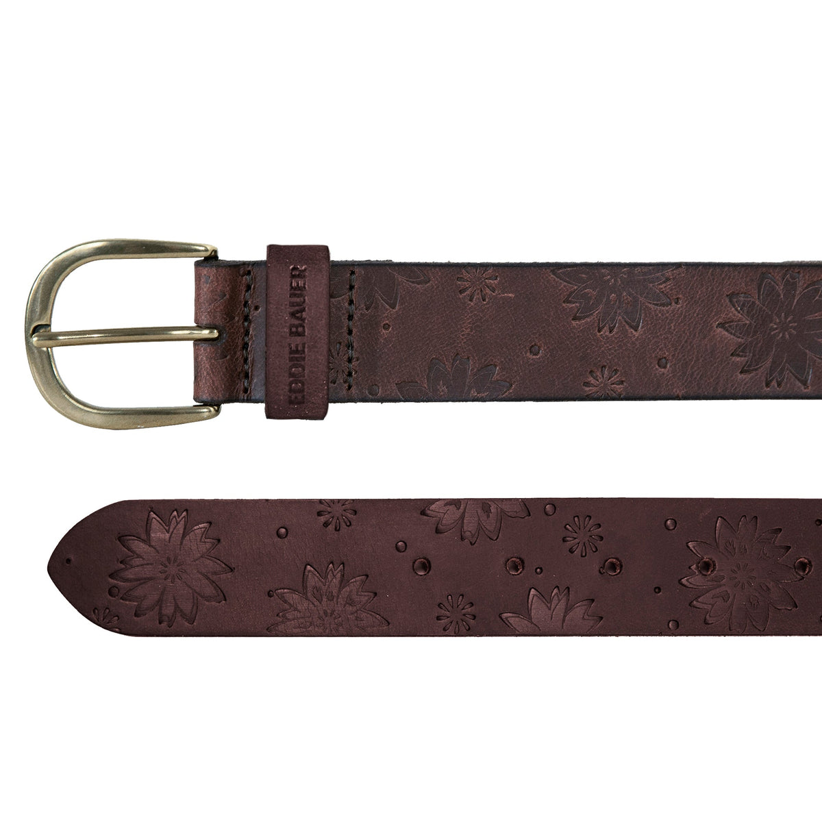 Eddie Bauer Women's Floral Tooled Leather Belt alternate view 1