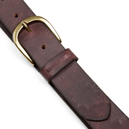 Eddie Bauer Women's Floral Tooled Leather Belt alternate view 4