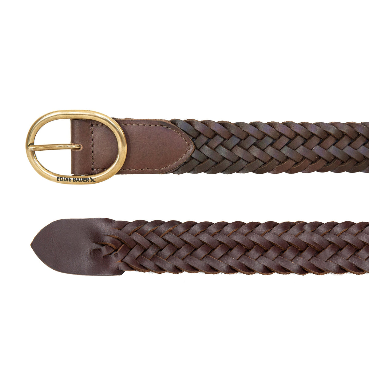 Eddie Bauer Women's Center Bar Woven Leather Belt alternate view 1