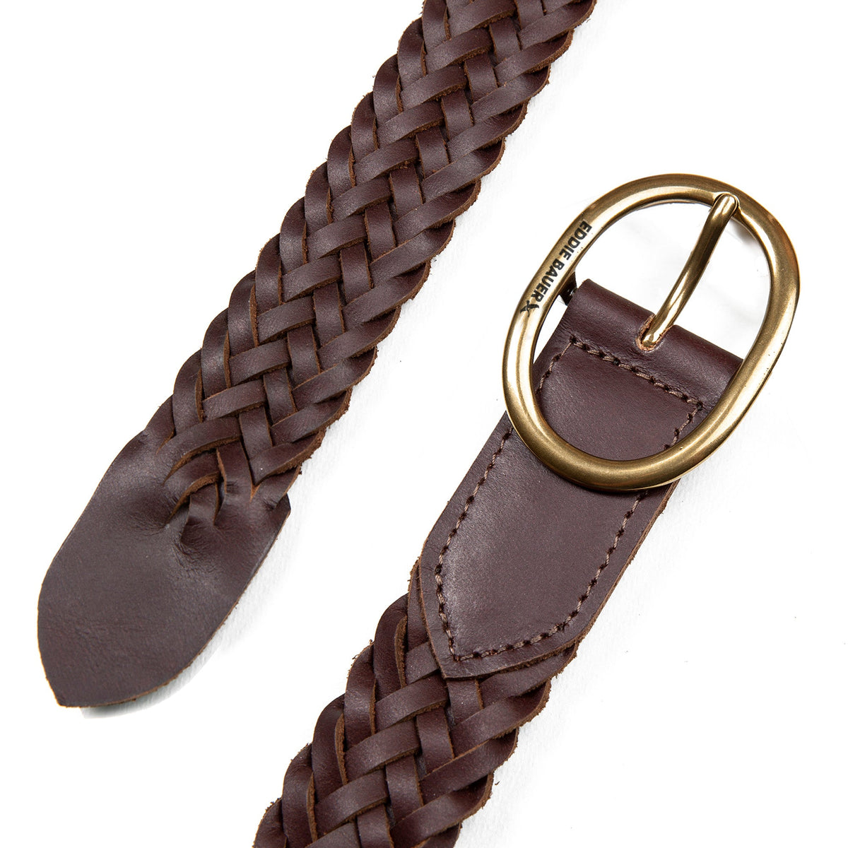 Eddie Bauer Women's Center Bar Woven Leather Belt alternate view 3