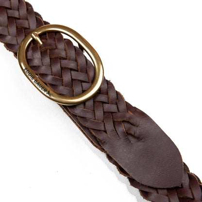 Eddie Bauer Women's Center Bar Woven Leather Belt alternate view 4