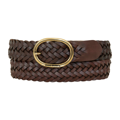 Eddie Bauer Women's Center Bar Woven Leather Belt product image