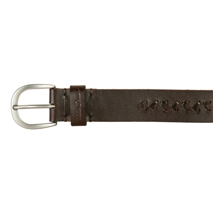 Eddie Bauer Women's Center Lacing Detailed Leather Belt alternate view 4