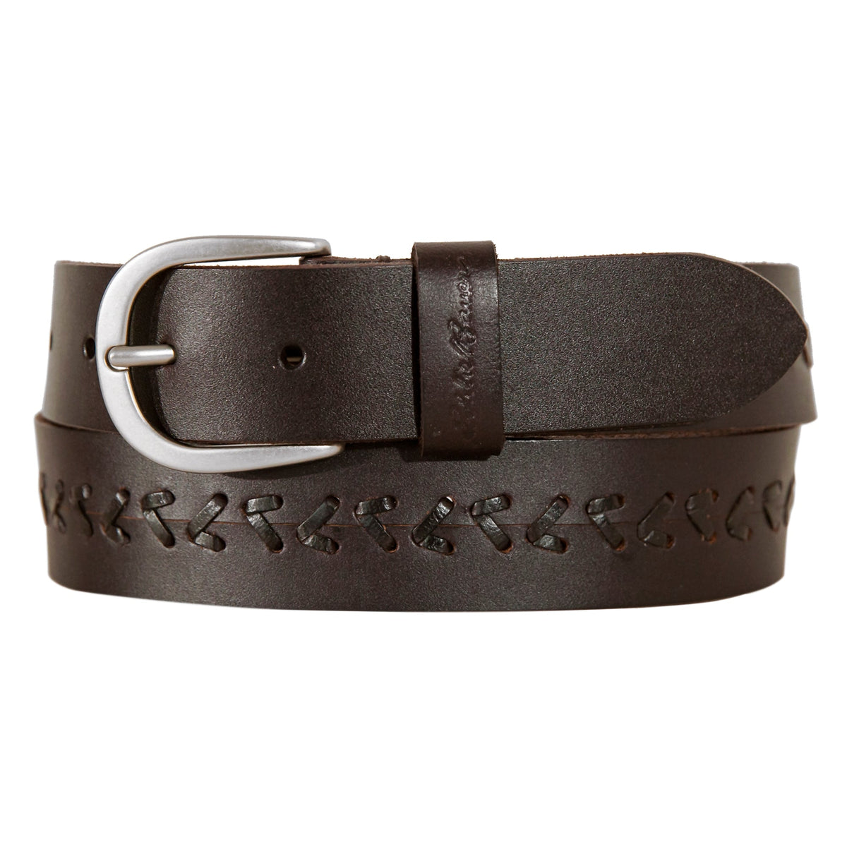 Eddie Bauer Women's Center Lacing Detailed Leather Belt product image