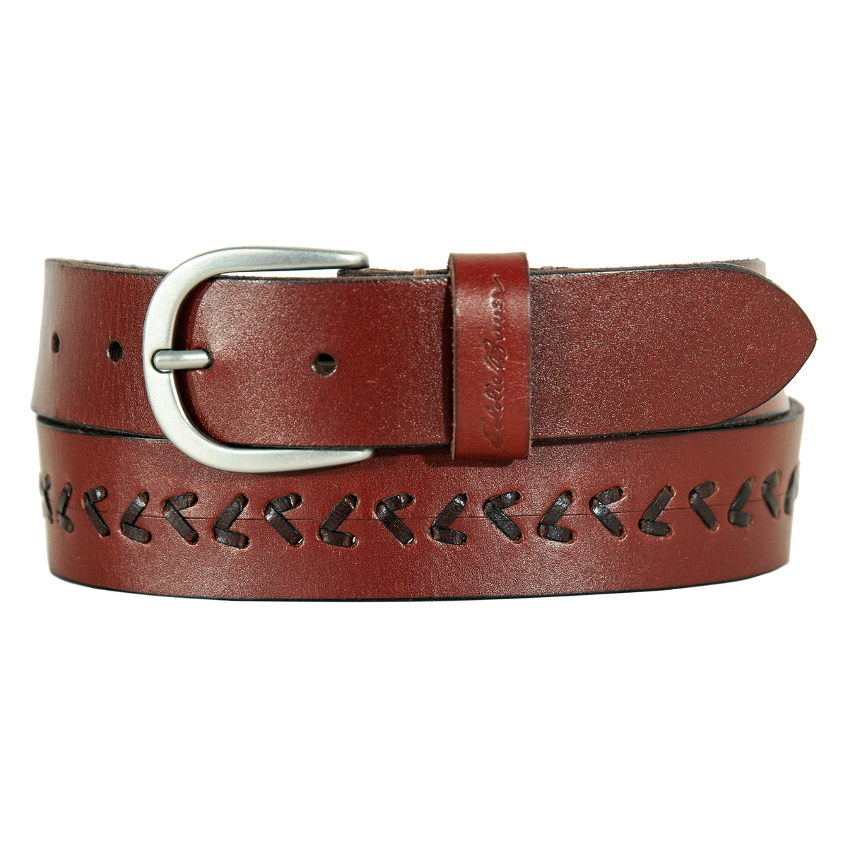 Eddie Bauer Women's Center Lacing Detailed Leather Belt alternate view 5
