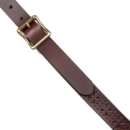 Eddie Bauer Women's Perforated Pattern Leather Belt alternate view 2