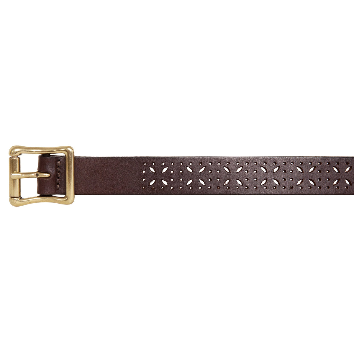 Eddie Bauer Women's Perforated Pattern Leather Belt alternate view 3