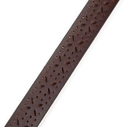 Eddie Bauer Women's Perforated Pattern Leather Belt alternate view 4