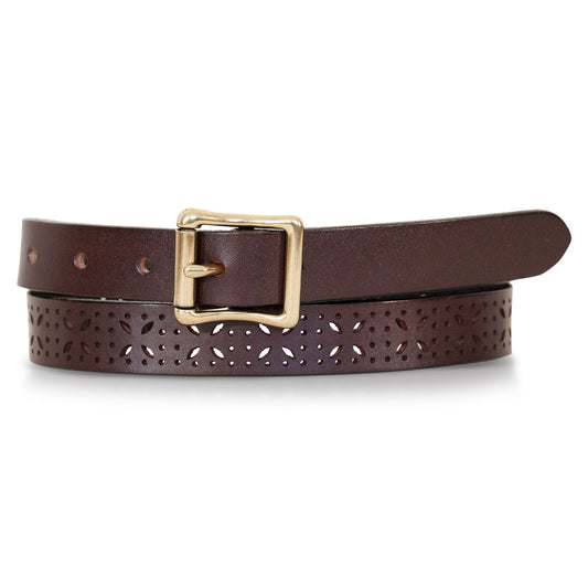 Eddie Bauer Women's Perforated Pattern Leather Belt product image