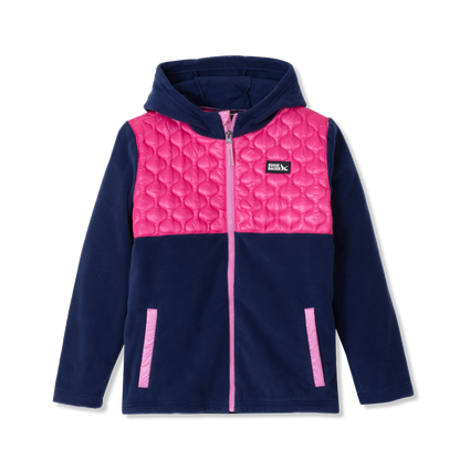 Eddie Bauer Kids Quest Fleece Mixed Media Hooded Jacket alternate view 2