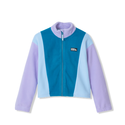 Eddie Bauer Girls Quest Fleece Colorblock Full Zip Jacket alternate view 3