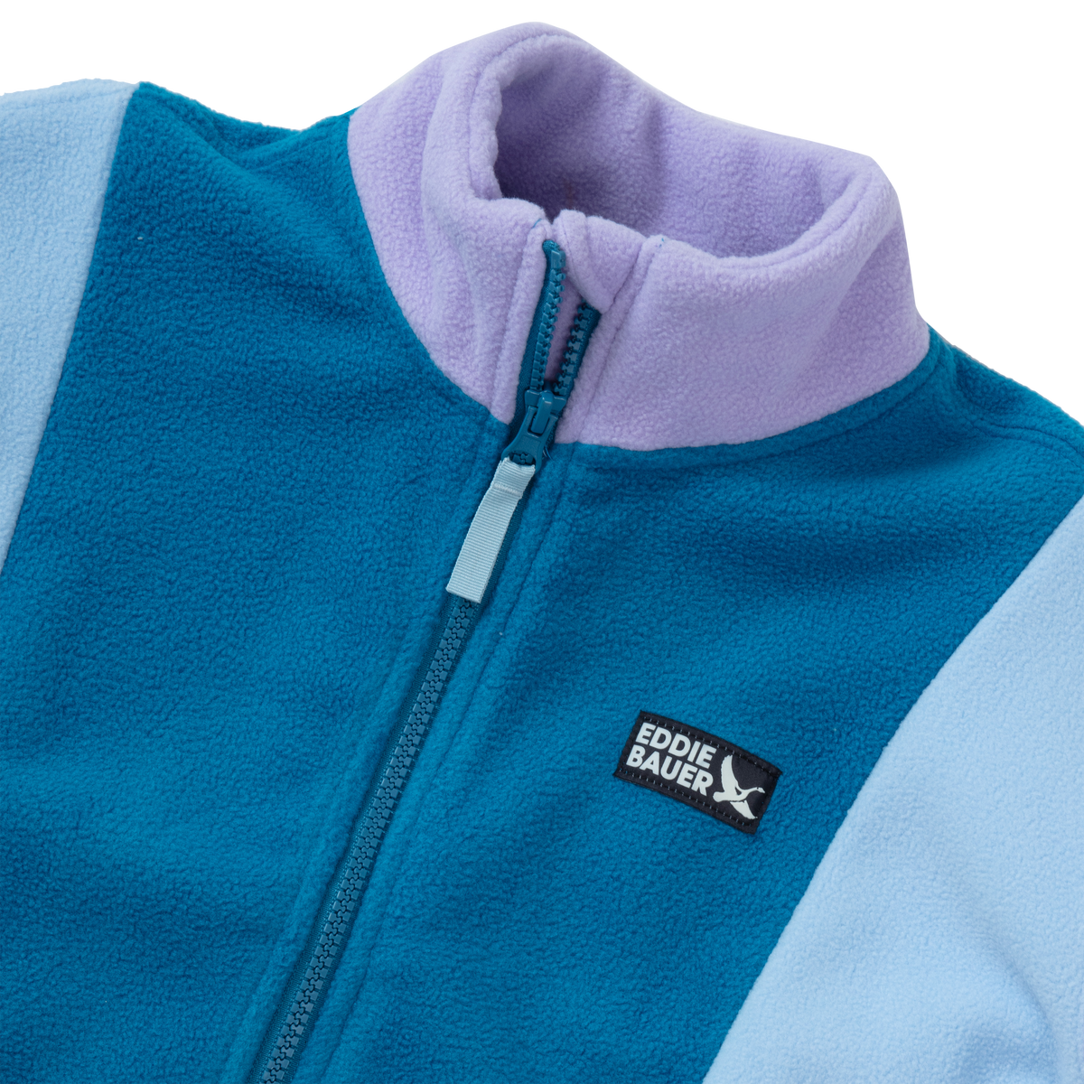 Eddie Bauer Girls Quest Fleece Colorblock Full Zip Jacket alternate view 5