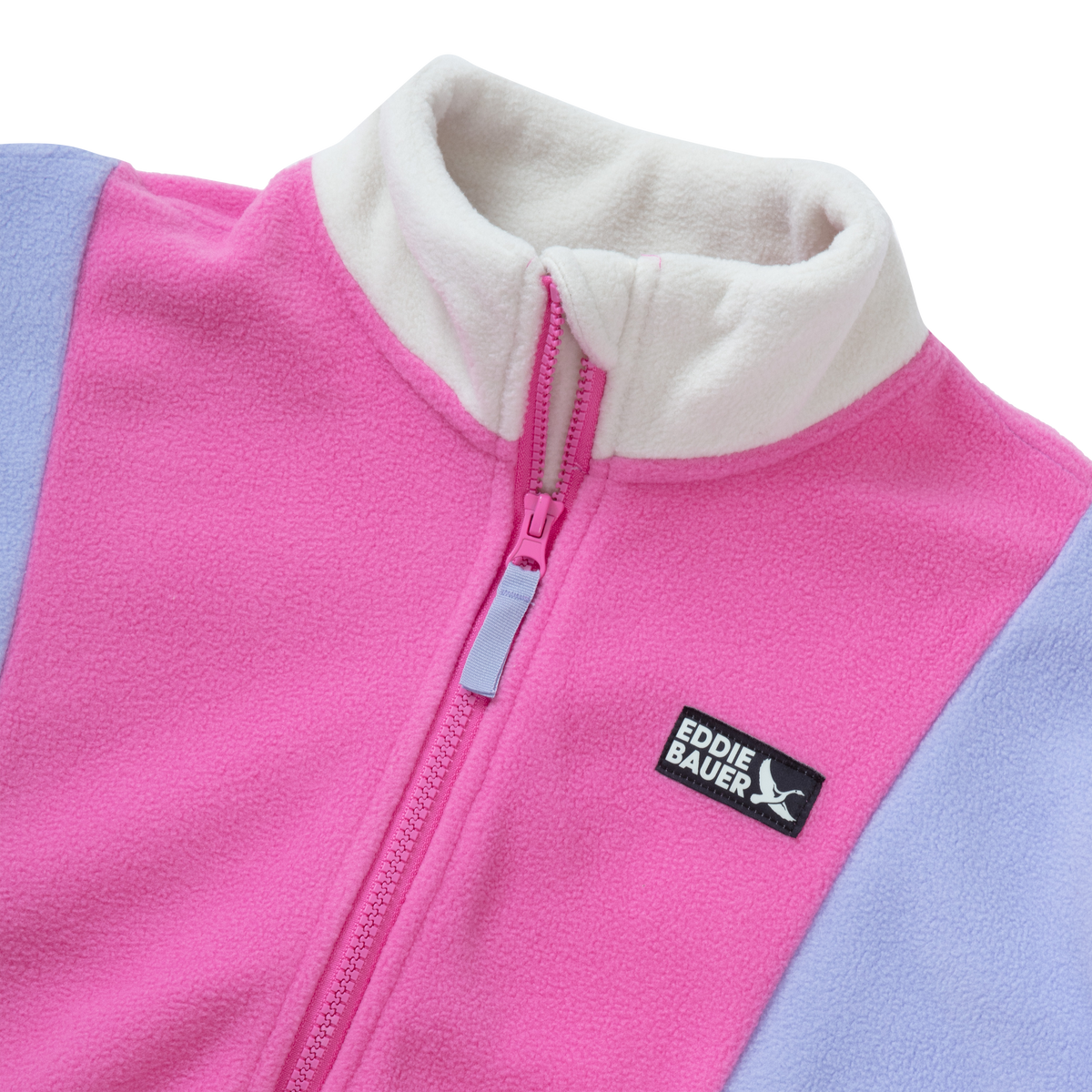 Eddie Bauer Girls Quest Fleece Colorblock Full Zip Jacket alternate view 2