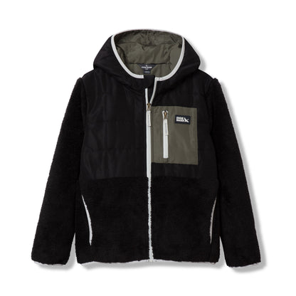 Eddie Bauer Kids Fleece Mixed Media Hooded Jacket product image