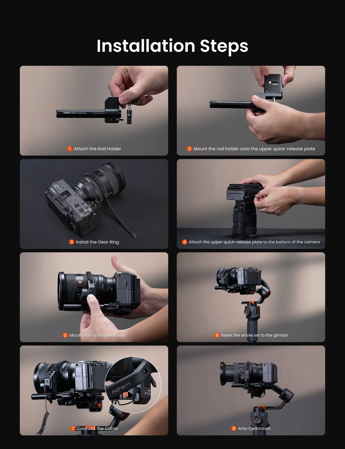 Hohem MT3 Series Camera Gimbal Accessories alternate view 5
