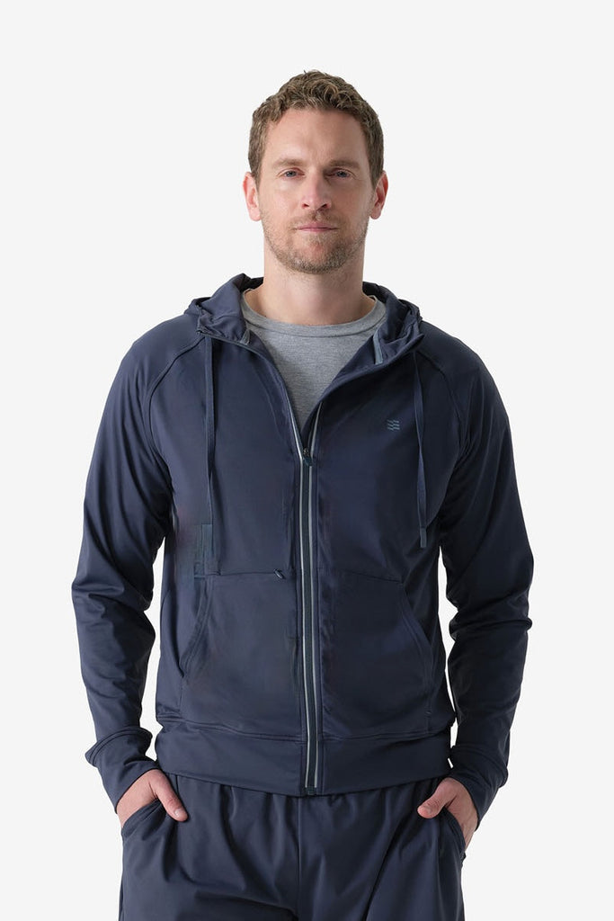 Men's Everyday Full Zip Hoodie - Arctic Blue by Fieldsheer