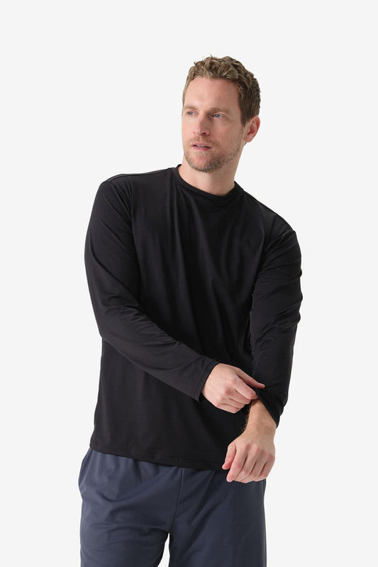 Men's Baseline DriComfort Long Sleeve Tee - Black by Fieldsheer