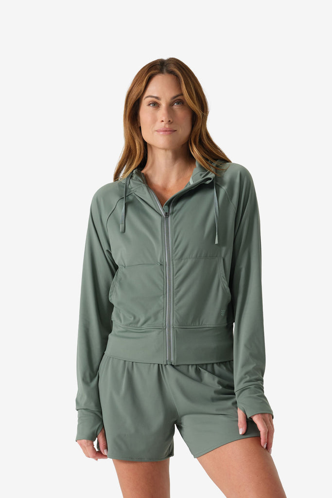 Women's Everyday Athletic Hoodie - Sage by Fieldsheer