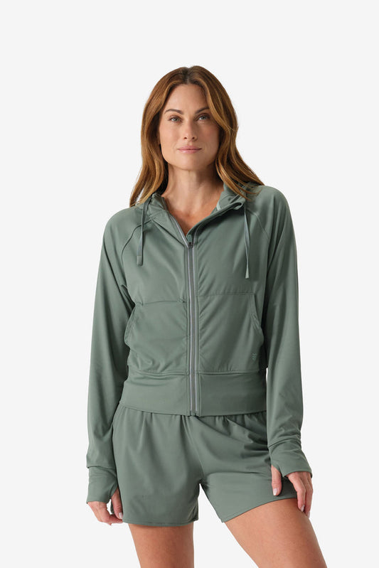 Women's Everyday Athletic Hoodie - Sage by Fieldsheer