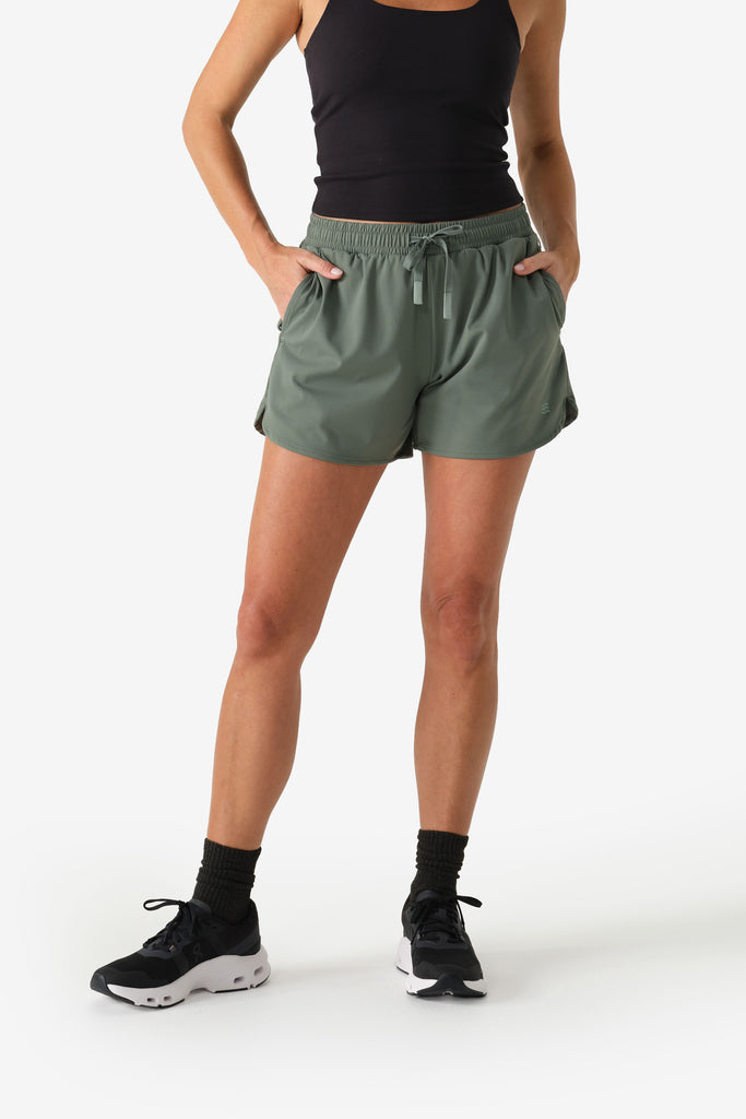 Women's Everyday Athletic Short - Sage by Fieldsheer