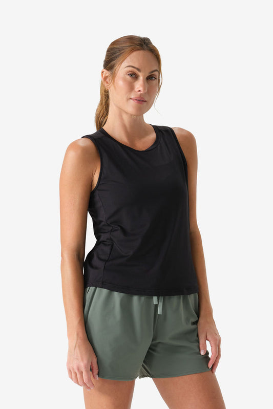 Women's Aeris DriComfort Tank Top - Black by Fieldsheer