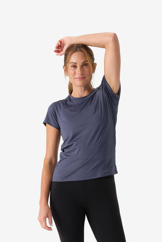 Women's Aeris DriComfort Short Sleeve Tee - Arctic Blue by Fieldsheer
