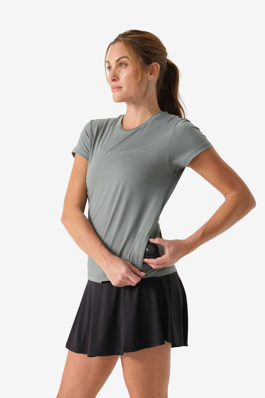 Women's Aeris DriComfort Short Sleeve Tee - Sage by Fieldsheer