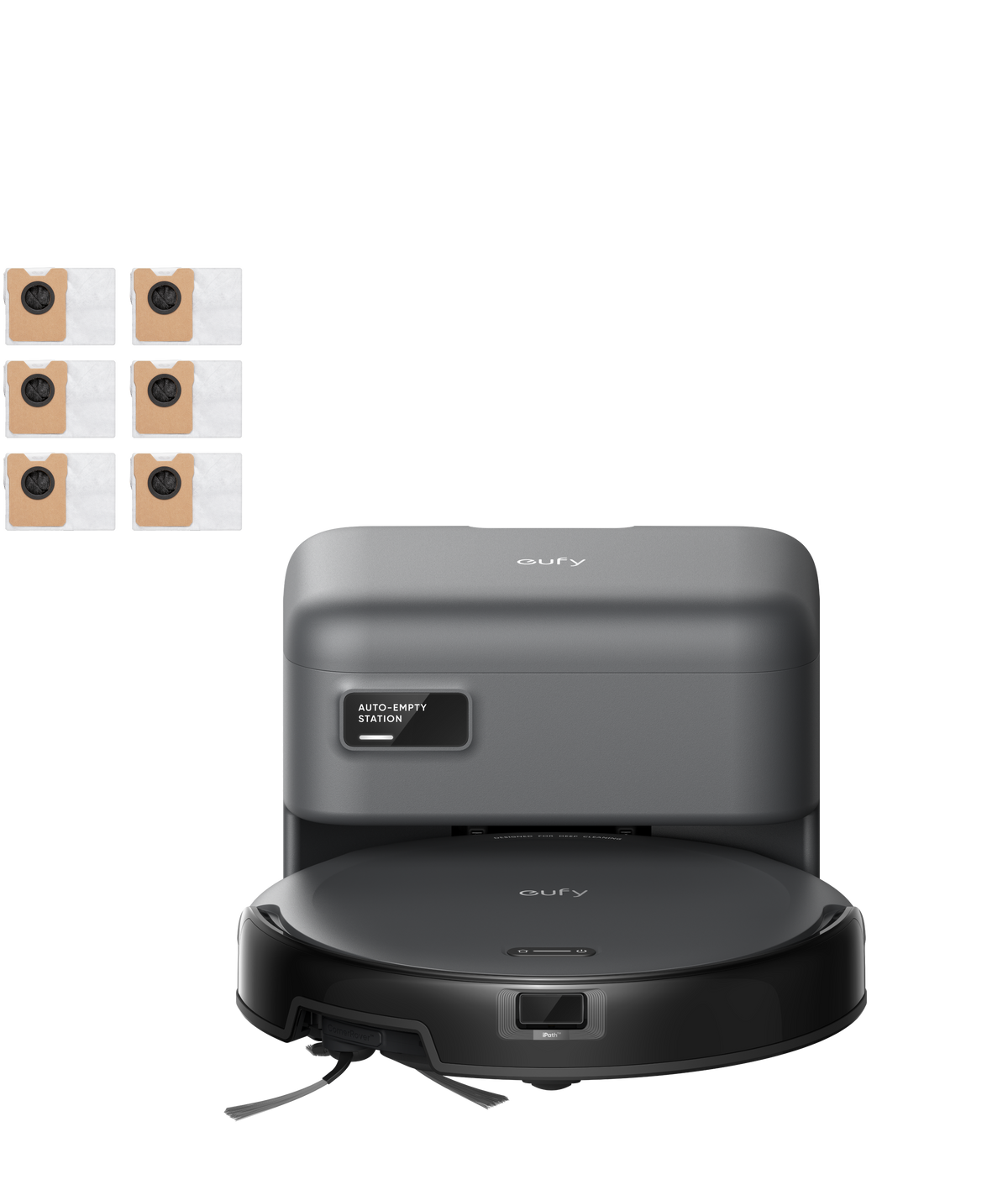 eufy Auto-Empty C10 + 6*Dust Bags Black