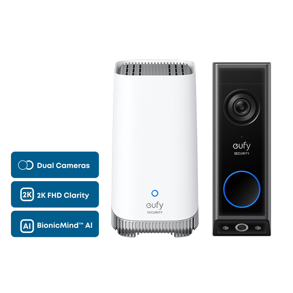 Video Doorbell E340 + eufy HomeBase™ S380 BUNDLE