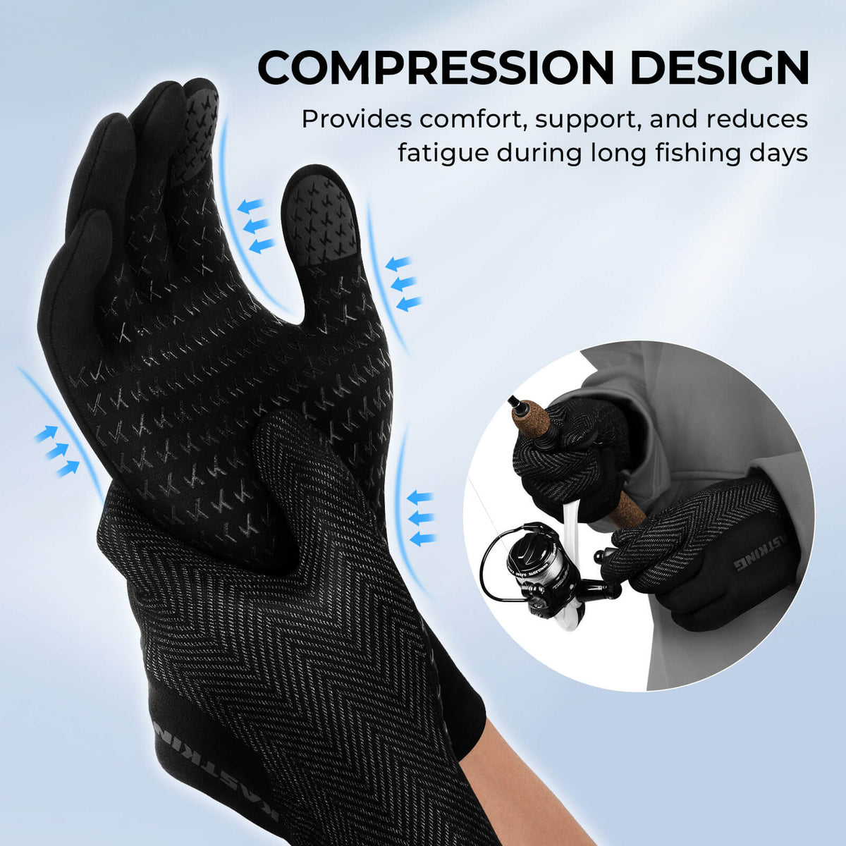KastKing Grip Logic Full Finger Compression Glove Liners product image 4