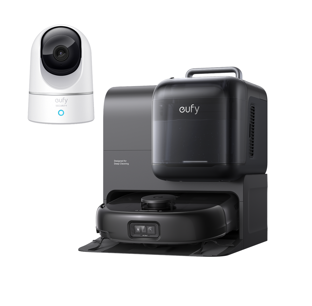 eufy Robot Vacuum Omni E28 + Indoor Cam E220 Black