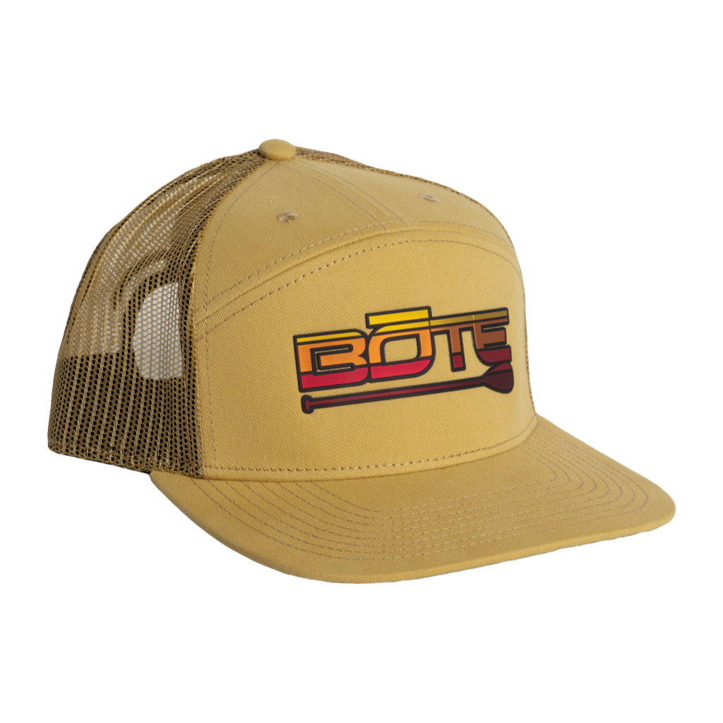 BOTE Desert Logo 7 Panel Hat by Bote, available through BOTE