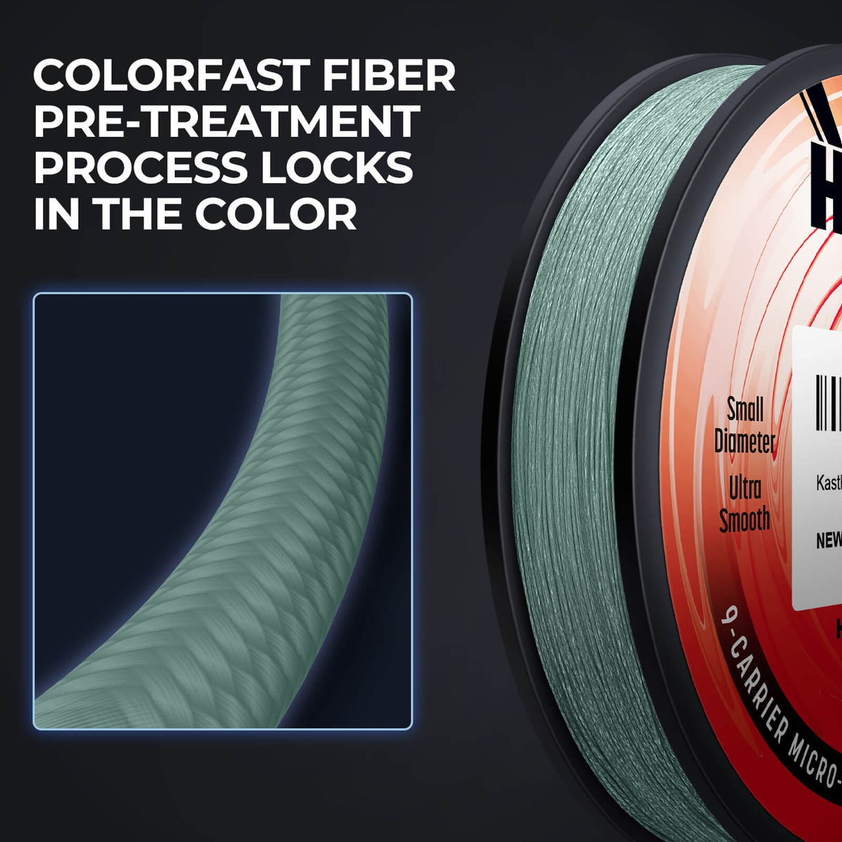 KastKing Hammer Alpha 9 UHMWPE 300Yds Braided Fishing Line product image 5