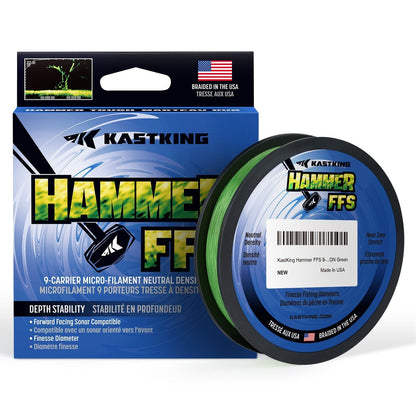 KastKing Hammer FFS Finesse Neutral Density Braided Fishing Line by KastKing