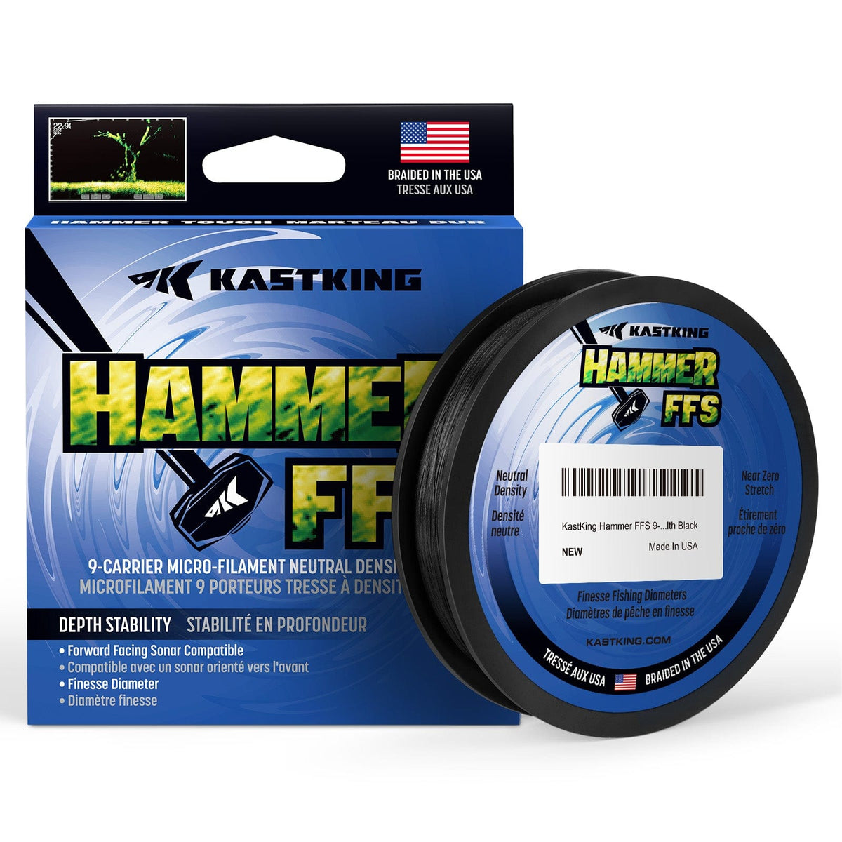 KastKing Hammer FFS Finesse Neutral Density Braided Fishing Line product image 2