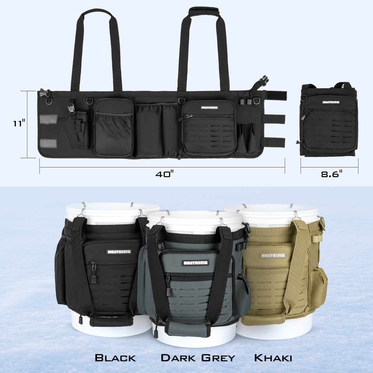 KastKing Karryall Fishing Bucket Organizer for 5 Gallon Bucket product image 6