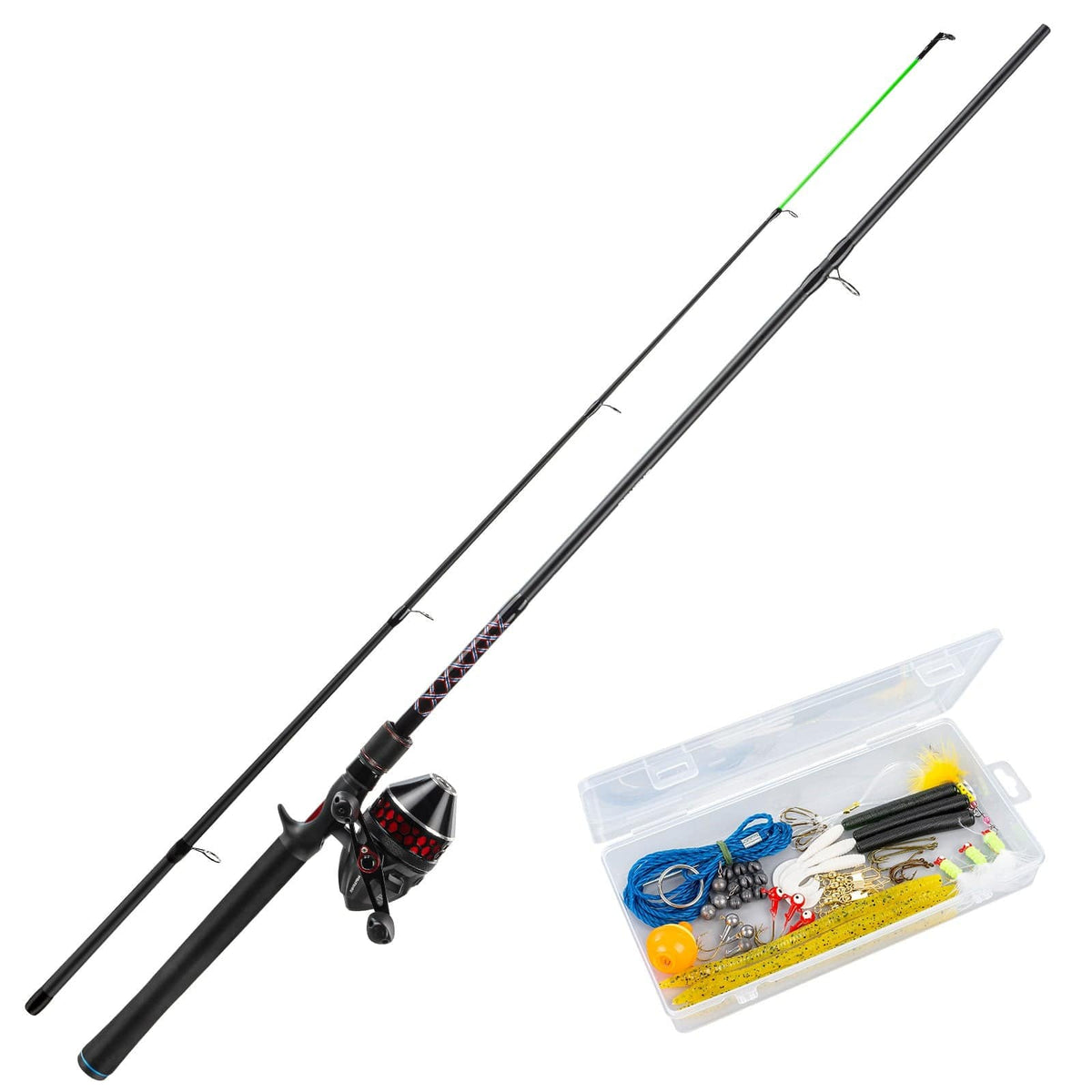 KastKing Brutus SpinCast Rod and Reel Combo with Tackle Kit by KastKing